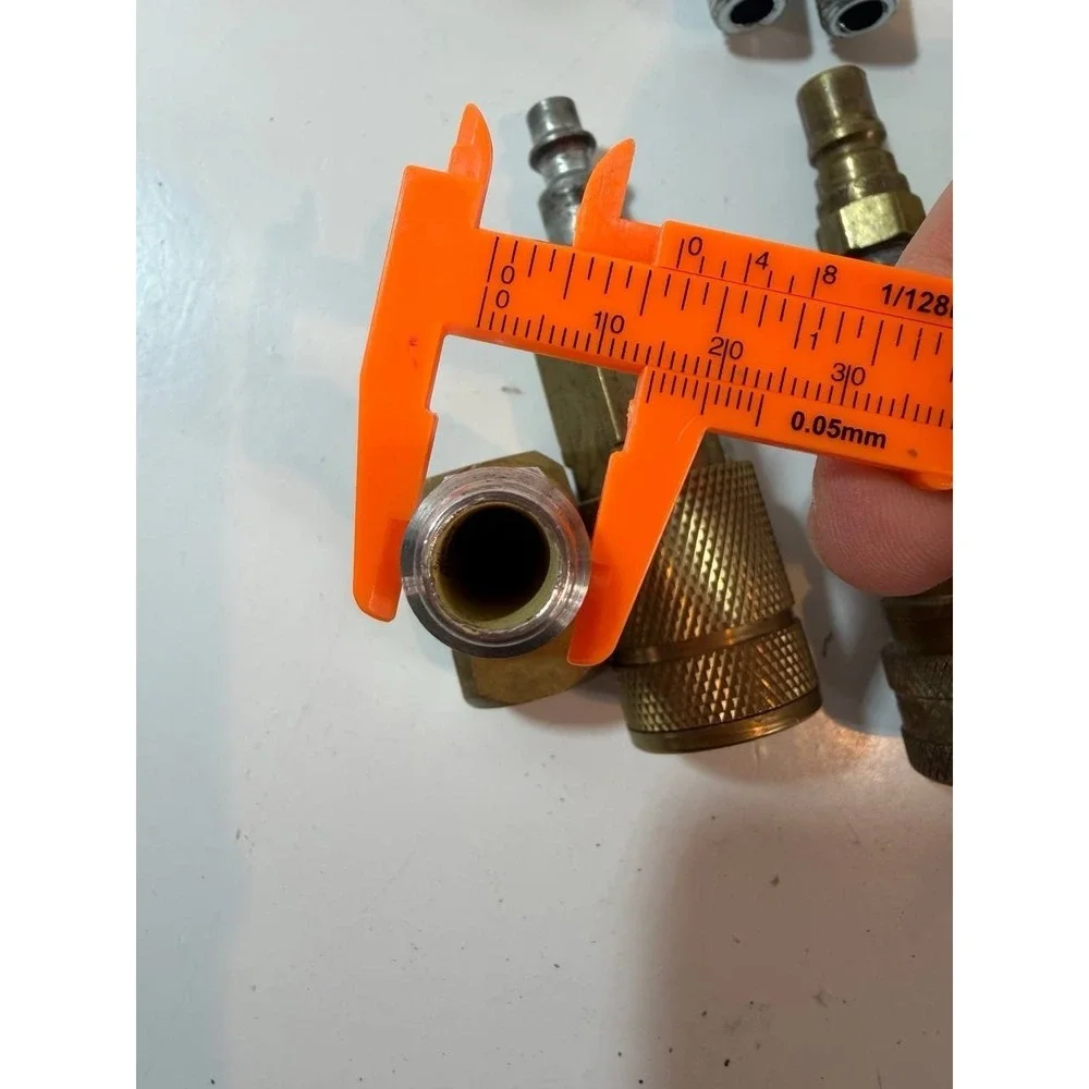 Vintage Brass Pneumatic Air Hose Fittings & Quick Disconnect Coupler Lot Of 10